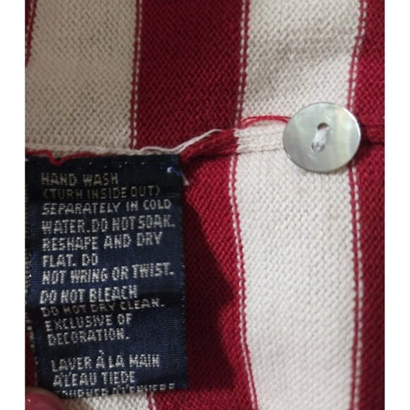 Sz Medium Marisa Canvas USA Flag Sweater 4th of July Cotton Patriotic 3/4 Sleeve - Picture 10 of 10